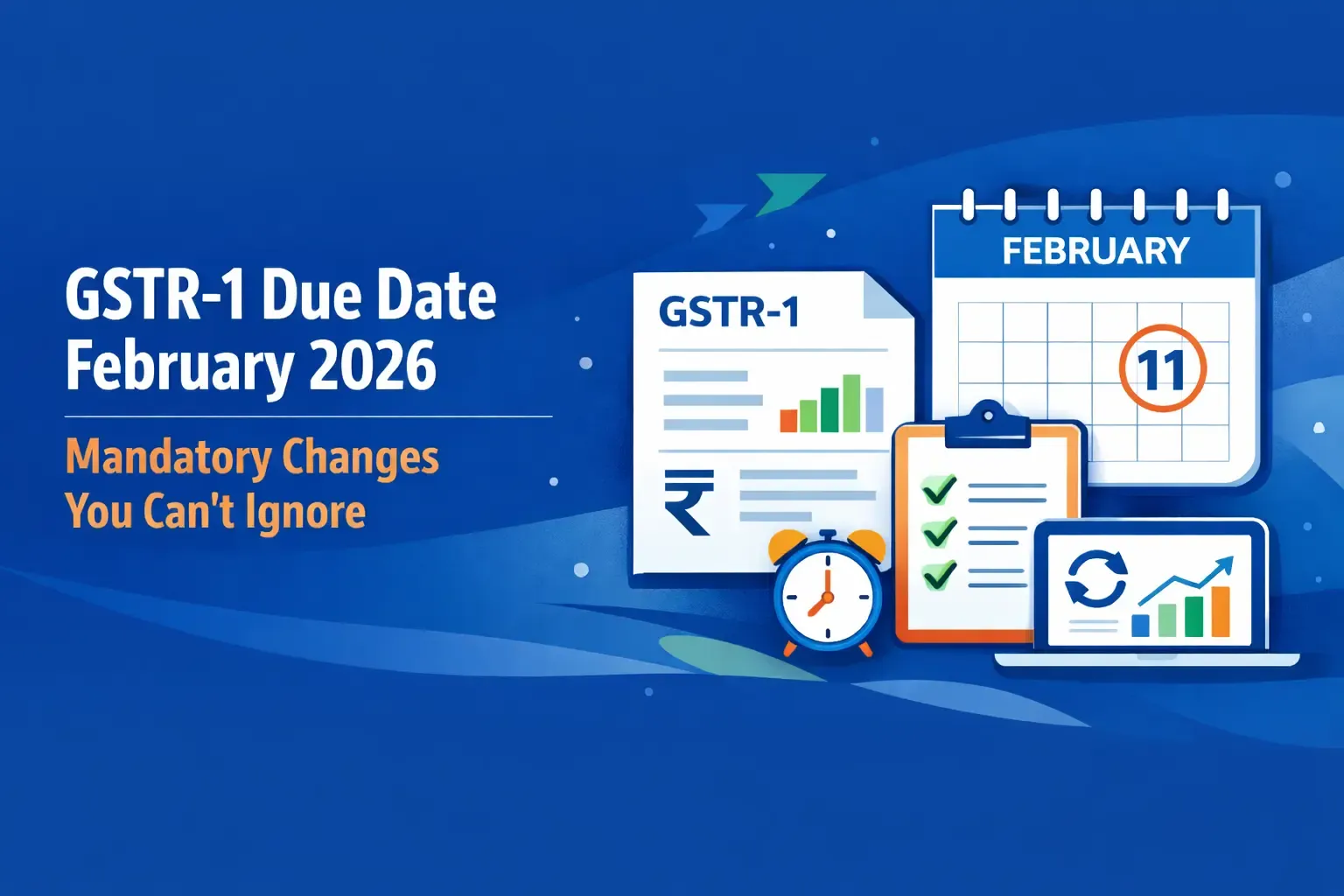 GSTR-1 February 2026 due date