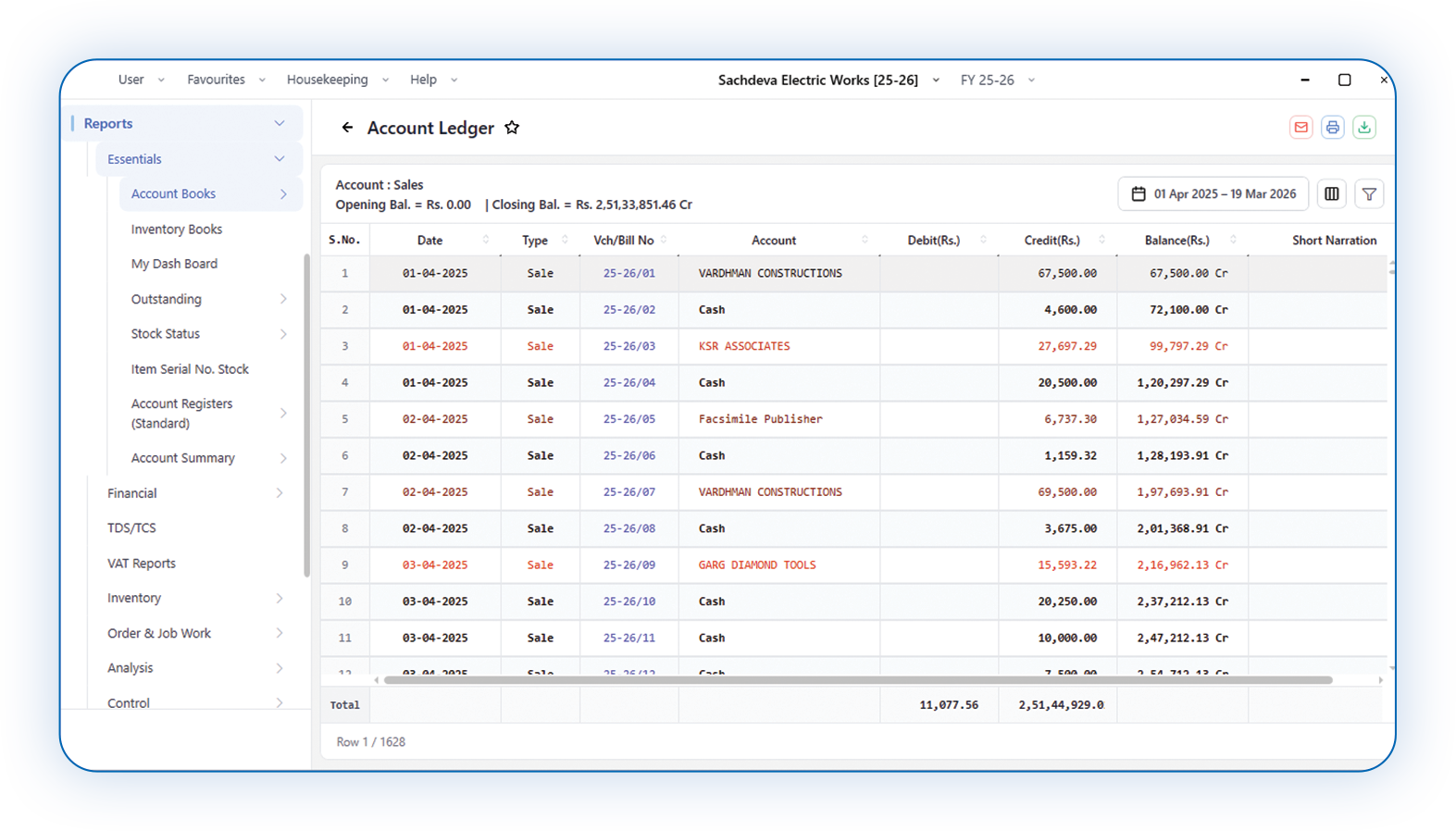 Single-click report access in BUSY