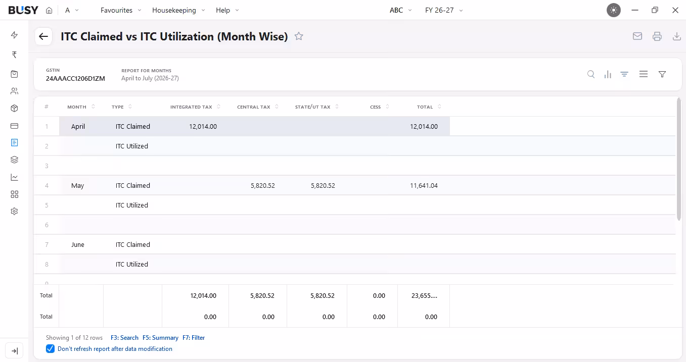 Smarter ITC Reconciliation