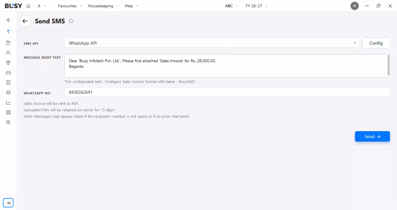 Speed up sales with POS billing in BUSY