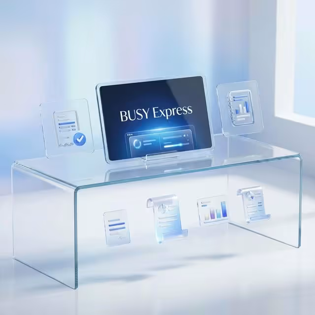 BUSY Express Accounting Software Dashboard