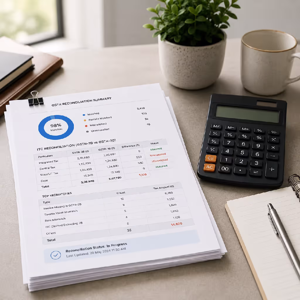 GSTR Reconciliation Feature Illustration