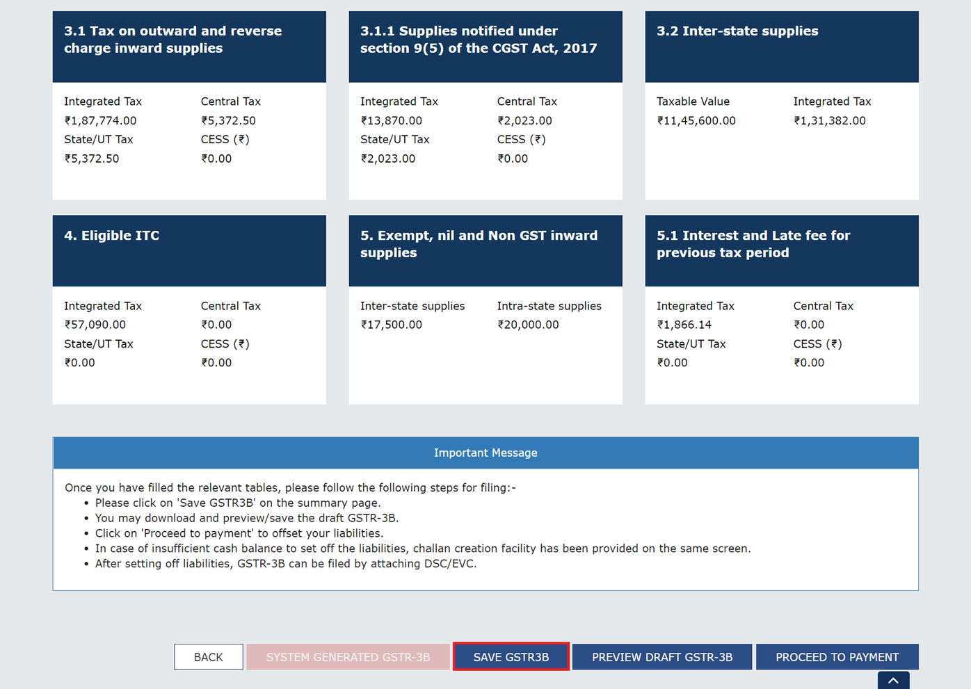 save gstr-3b