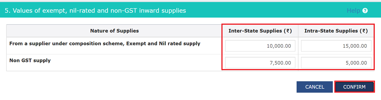 Manually enter exempt